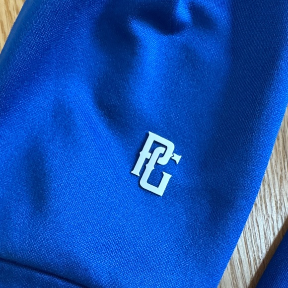 Blue and White Kids Baseball Hoodie - Picture 4 of 5